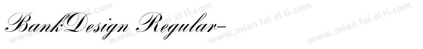 BankDesign Regular字体转换